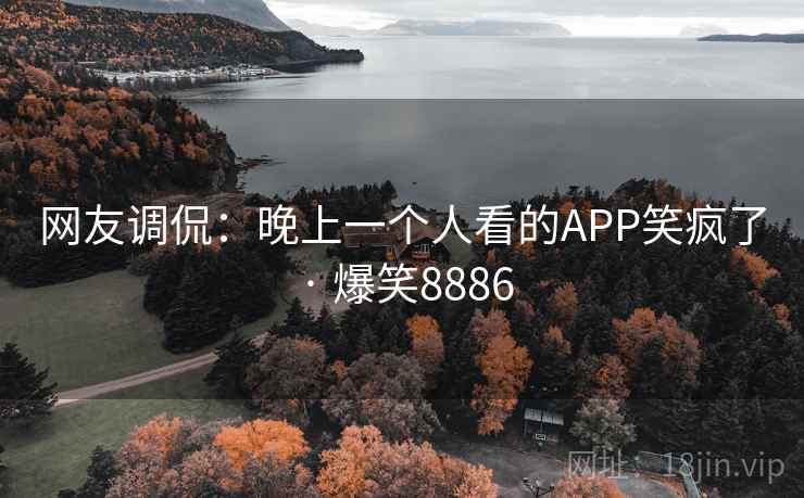 网友调侃:晚上一个人看的APP笑疯了 · 爆笑8886 网友调侃:晚上一个人看的APP笑疯了 · 爆笑8886
